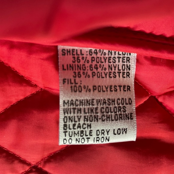 Talbots Red Vest Size 3X Nylon material - Picture 6 of 7